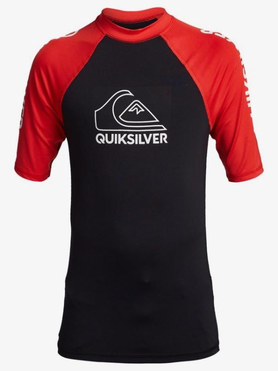 Lycra manches courtes UPF 50 Quiksilver On Tour - HIGH RISK RED