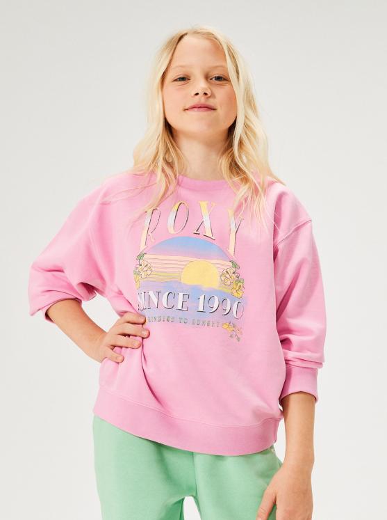 Sweat à capuche pour Fille 4-16 ROXY Morning Hike - Prism Pink
