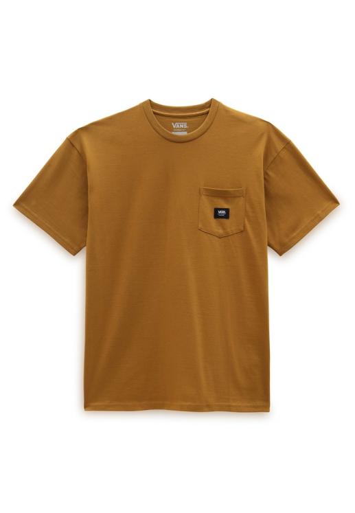 T-Shirt Vans WOVEN PATCH POCKET M - Golden Brown
