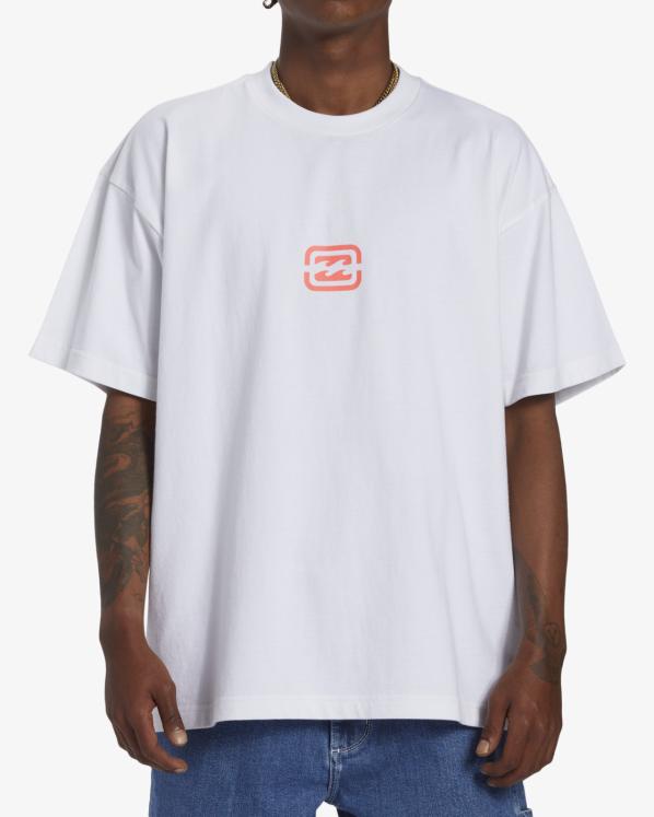 T-shirt Billabong BRACKET WAVE - White