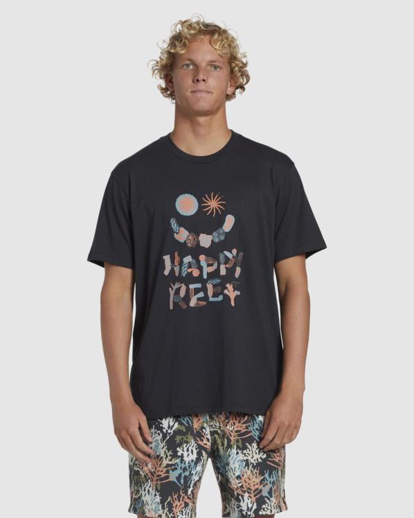 T-shirt Billabong HAPPY REEF - Washed Black