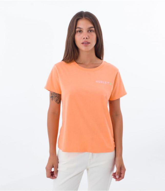 T-shirt Hurley SMILE CHECK - Orange