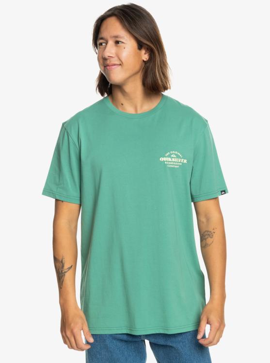 T-shirt Quiksilver TRADESMITH - Frosty Spruce