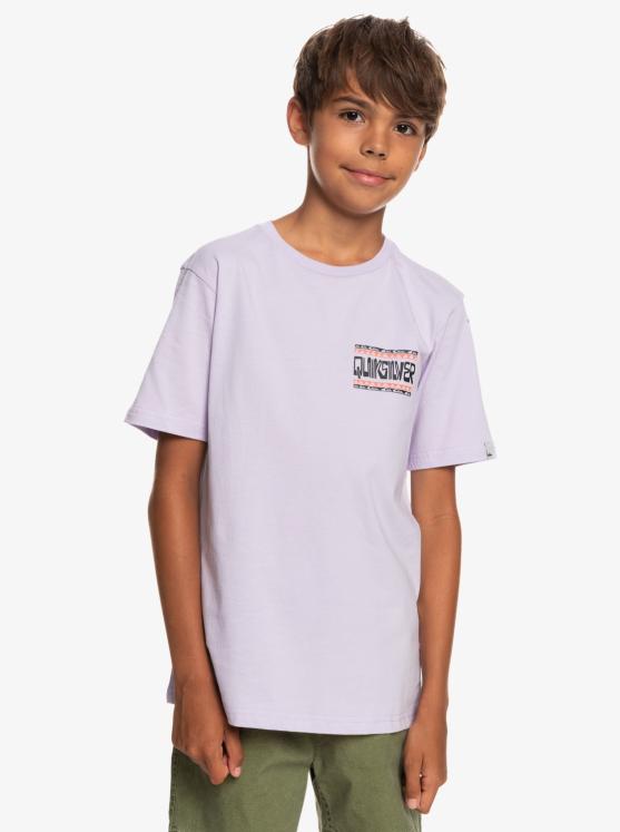 T-shirt Quiksilver Warped Frames - Pastel Lilac
