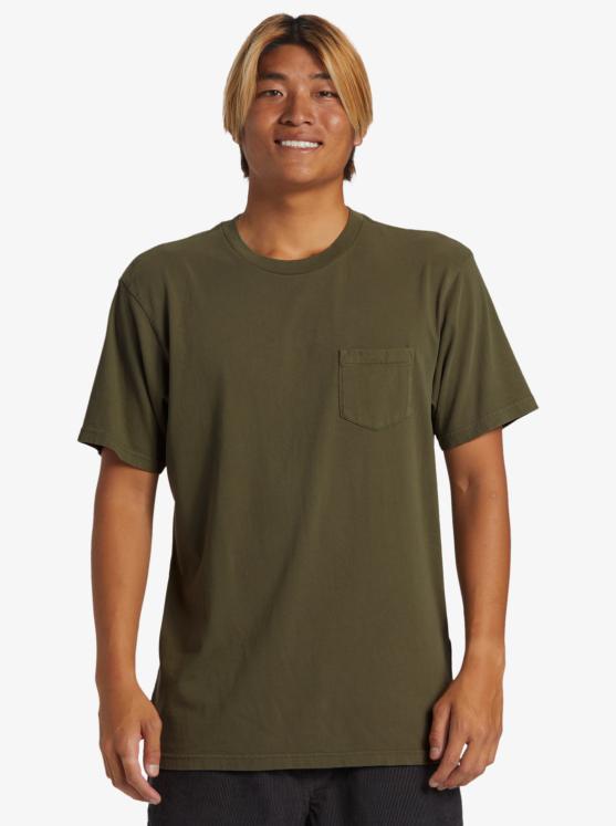 T-shirt avec poche Quiksilver Saltwater - Grape Leaf