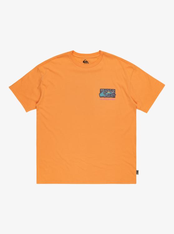 T-shirt oversize Quiksilver SPIN CYCLE - Tangerine