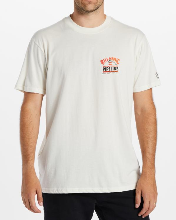 T-shirt pour Homme Billabong Pipeline Floral - Off White