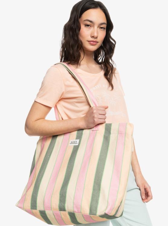 Tote bag Roxy Sweeter Than Honey - Agave Green Very Vista Stripe