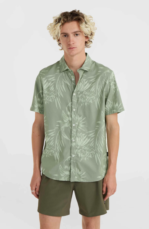 CHEMISE O'neill MIX AND MATCH FLORAL - Green Tonal Tropicana