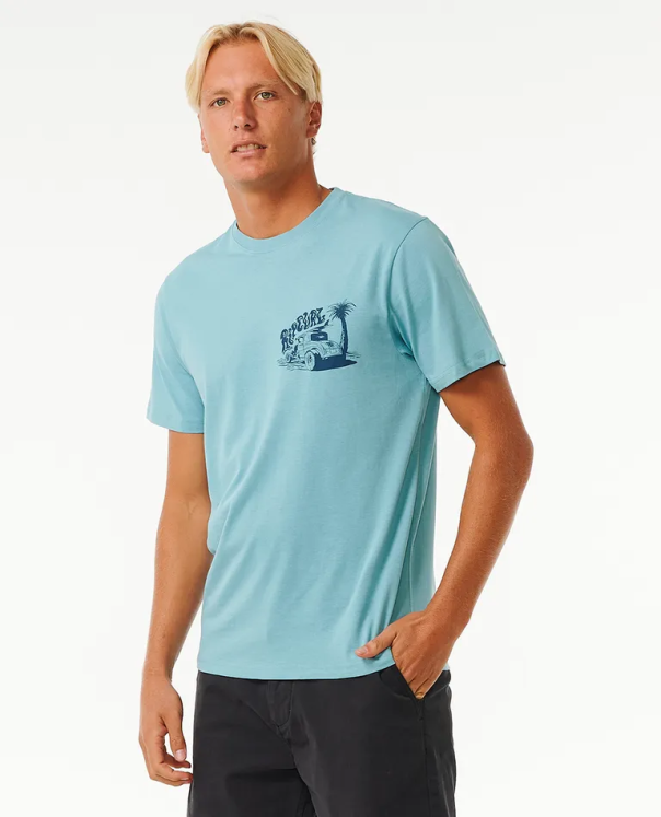 T-Shirt à manches courtes Ripcurl  Keep On Trucking - Dusty Blue