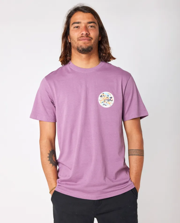 T-Shirt à manches courtes Ripcurl Passage - Dusty Purple