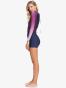 Shorty Roxy 1.5mm Rise Collection Back zip - NAVY NIGHTS/RED PLUM/GARNET