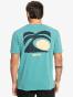 T-shirt pour Homme Quiksilver Arts In Palm - Brittany Blue