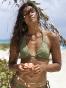 Haut de bikini triangle progressif Roxy Current Coolness - Loden Green
