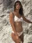 Bas de bikini couvrance légère Roxy Printed Beach Classics -Bright White Subtly Salty Flat