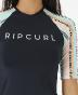 Lycra Ripcurl anti-UV manches courtes Ripple Effect UPF - Black