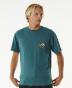 T-shirt manches courtes Rip curl Vaporcool Journeys Peak - Blue green