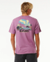 T-Shirt à manches courtes Ripcurl Mason Pipeliner - Dusty Purple