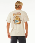 T-Shirt à manches courtes Rip Curl Pro Bells Beach 2024 Line Up - Vintage White