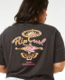 T-shirt à manches courtes Ripcurl Rolling Curl - Washed Black